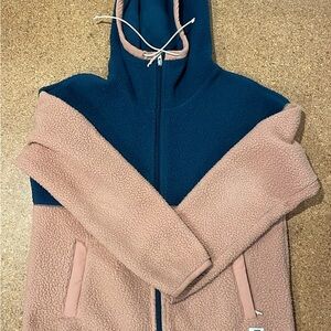 The North Face Navy and pink Fleece Jacket